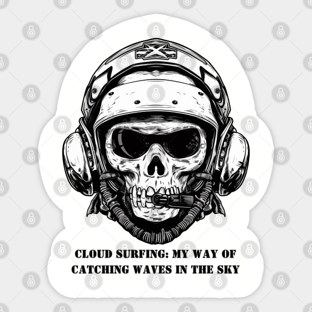 Cloud Surfing Sticker by baseCompass